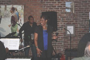 Cheryl with A to D Jazz combo at the BeanRunner Jazz Cafe, New York, USA 